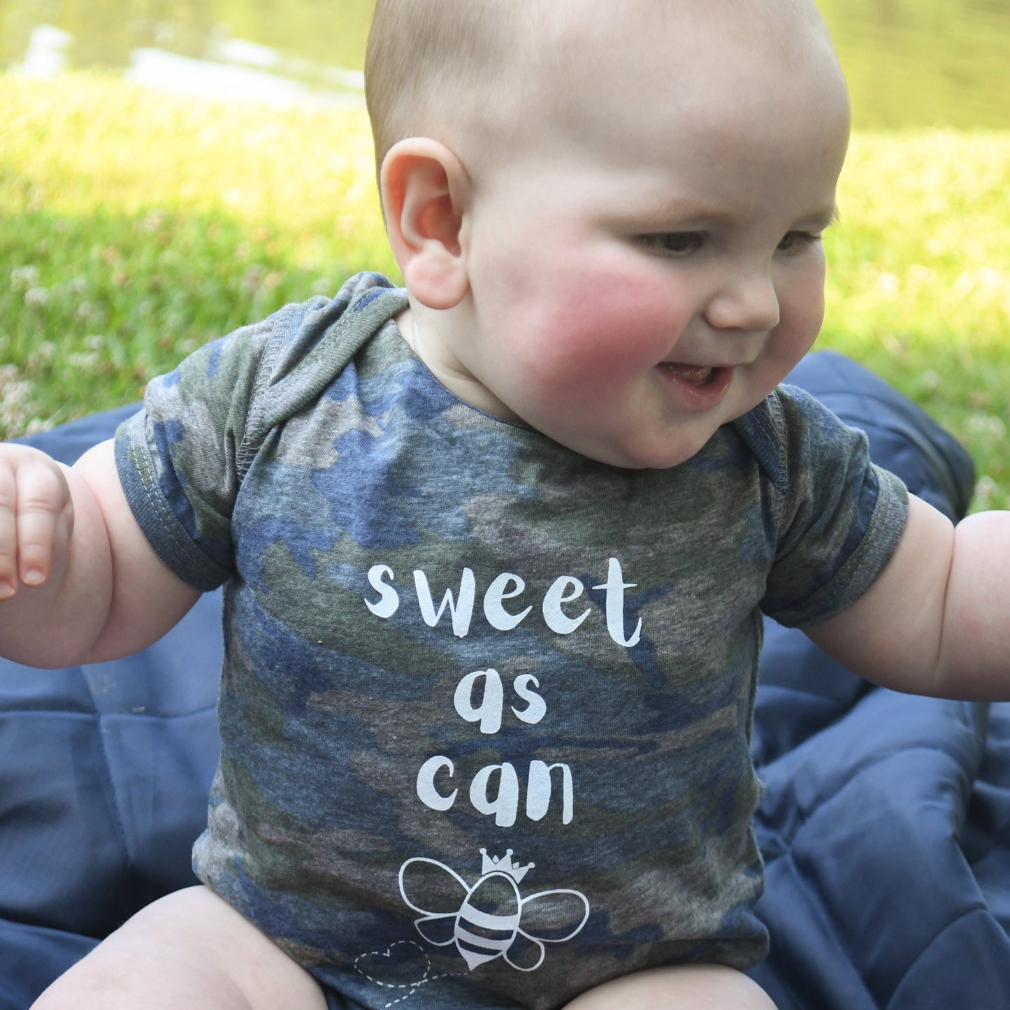 Sweet As Can Bee Onsie - Camo