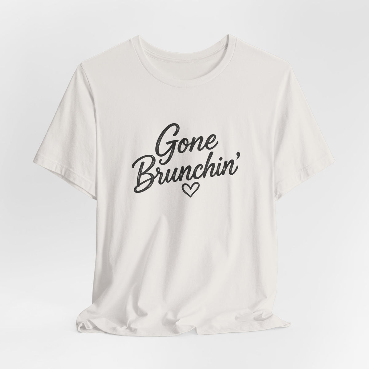 Gone Brunchin' Tee — Funny Brunch Shirt with Heart Graphic