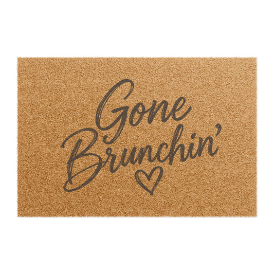 Gone Brunchin' Doormat – Funny Welcome Mat for Brunch Lovers